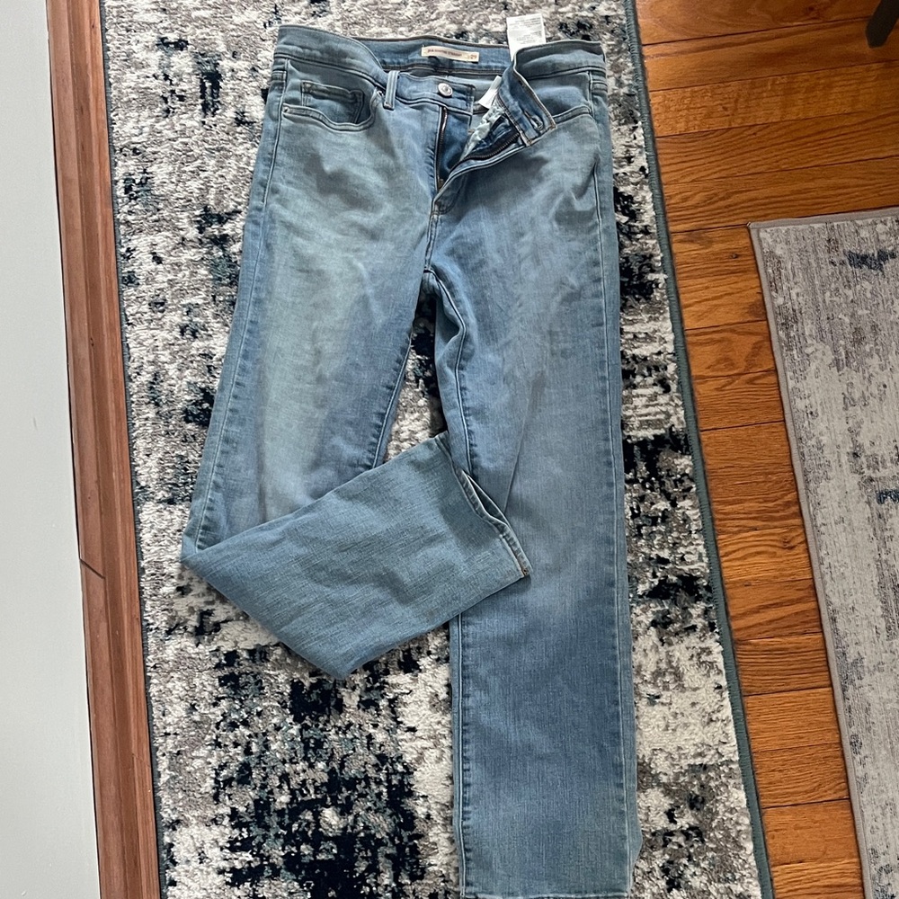 Signature by Levi Strauss Light Blue Straight Leg Jeans